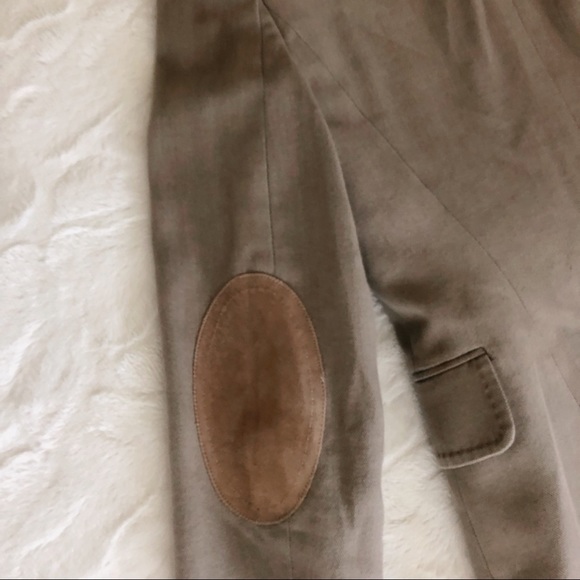 {zara} tan elbow patch blazer - Picture 2 of 4